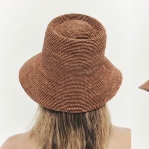 Janessa Leone Brown Classic Bucket Hat